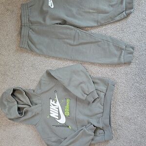 Nike Kids Gray Hoodie and Joggers Set